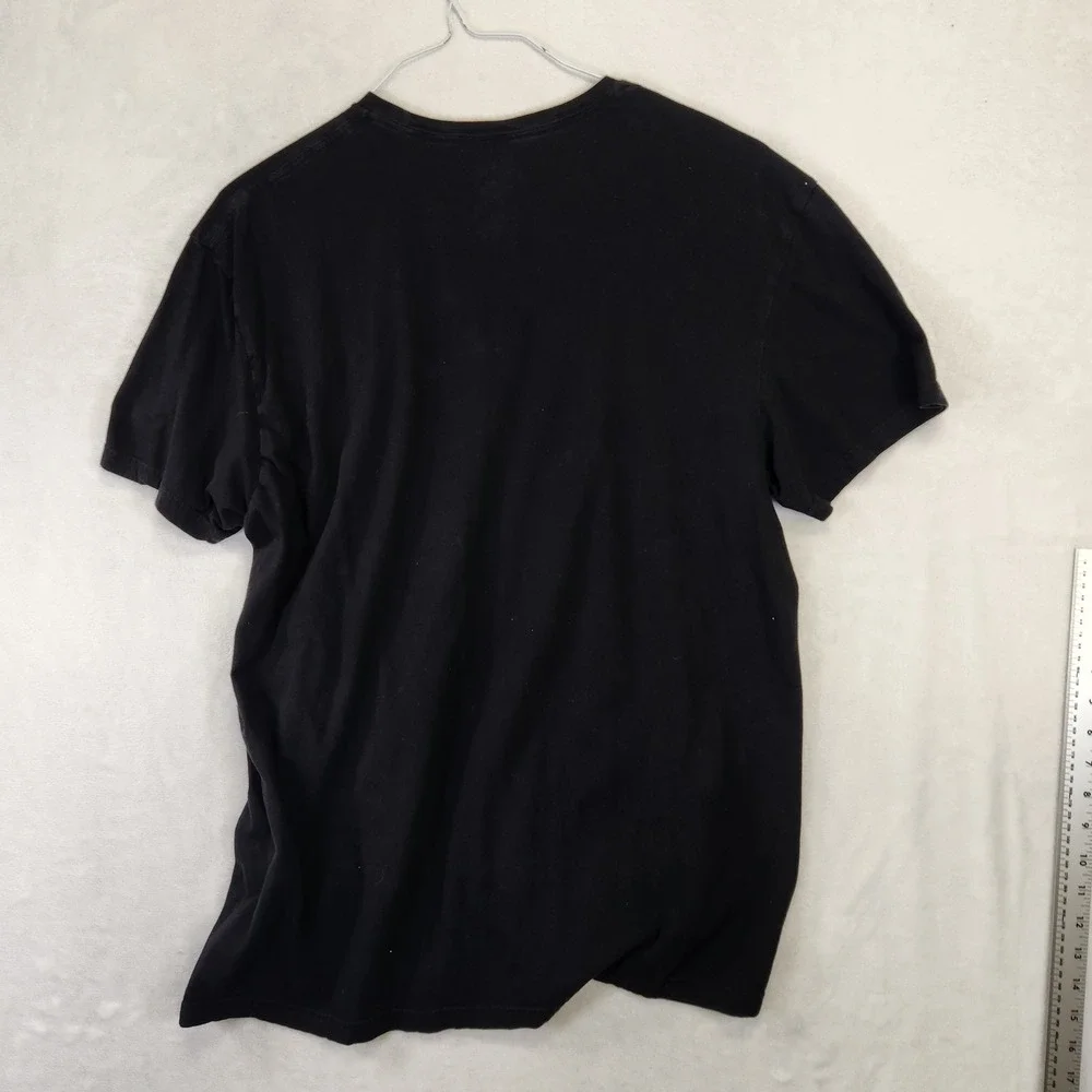 Polo Ralph Lauren Mens XL Black Classic Fit Cotton Crew‎ Neck T-Shirt Red Pony